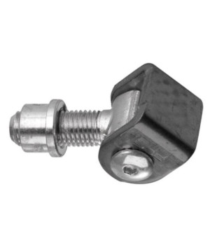 Zawias regulowany M16 spawany z  nakrętka/ 61.001