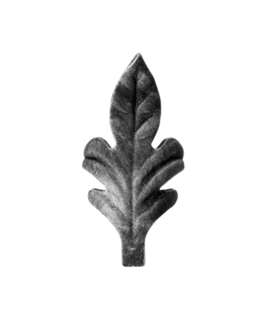 Liść stalowy ozdobny H105 x L50 x 3 mm lewy/ 51.099