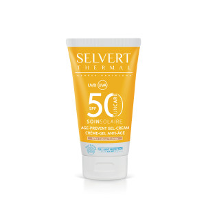 Selvert Thermal Sun Care - Żel-Krem do twarzy SPF50 z kolorem 50 ml