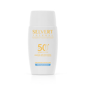 Selvert Thermal Sun Care - Przeciwstarzeniowy Fluid z kwasem Hialuronowym SPF 50+ 50 ml