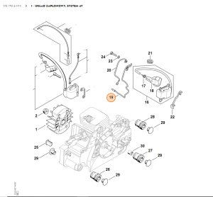 STIHL   Przewód zwieracza 1130 440 1102