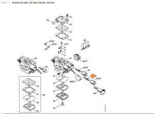 STIHL  Główna śruba regulacyjna 1141 122 6701