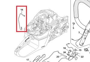 Wiązka kabli do pilarki STIHL MS 462