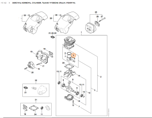 STIHL   Pierścień tłokowy Ø 37x1,2 mm 1148 034 3001