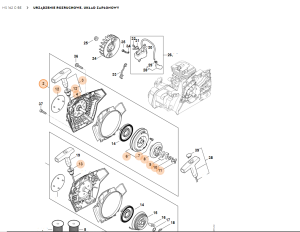 STIHL   Obudowa wentylatora z urządzeniem rozruchowym 1148 080 2107