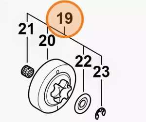 Koło napędu łańcucha pilarek STIHL MS 162 MS 172 MS 182 MS 212