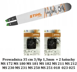 Prowadnica Stihl 35cm i 2 x łańcuch do MS 172 MS 180 MS 211 MS 230 MS 231 MS 230 MS 251