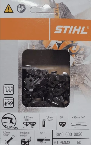 Stihl łańcuch 3/8 picco 1,1mm  50 ogniw prowadnica 35cm MS 162, MS 170, MSE 141
