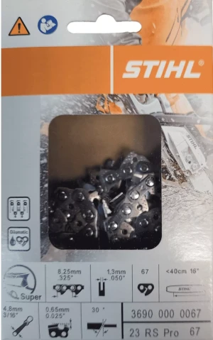 Stihl łańcuch .325 1,3mm 67 ogniwa prowadzące prowadnica 40 cm
