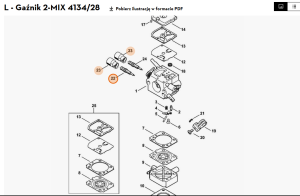 STIHL Główna śruba regulacyjna 4134 120 6701