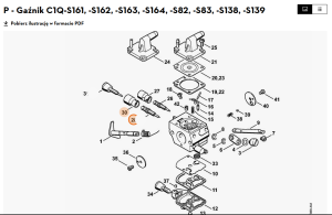 STIHL   Śruba regulacyjna biegu jałowego 4134 120 6800