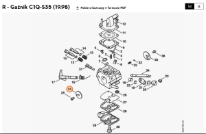STIHL  Przysłona głównej przepustnicy 4134 121 3300