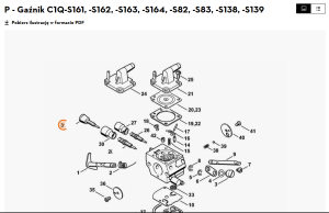 STIHL Śruba regulacyjna biegu jałowego 4134 122 6801