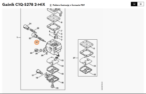 STIHL   Śruba regulacyjna biegu jałowego 4140 122 6801