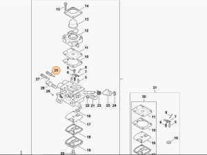STIHL   Główna śruba regulacyjna 4147 122 6702