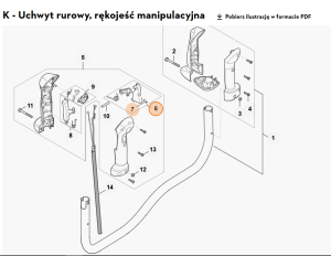 STIHL   Dźwignia sterowania główną przepustnicą 4147 180 1504