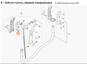 STIHL   Dźwignia blokady 4147 180 1700