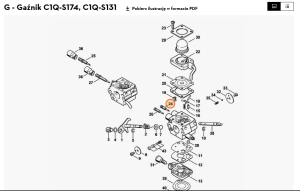 STIHL   Główna śruba regulacyjna 4180 122 6705