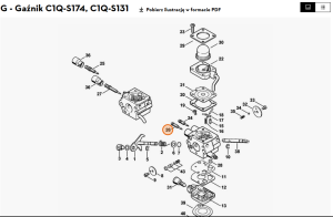 STIHL   Śruba regulacyjna biegu jałowego 4180 122 6803