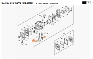 STIHL  Śruba regulacyjna biegu jałowego 4237 120 6802