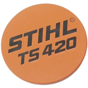Tabliczka z typem urządzenia  przecinarki STIHL TS 420