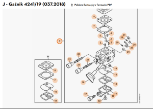 STIHL   Gaźnik 4241/19 4241 120 0619