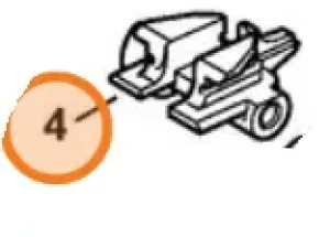 Krzywka styczna rękojeści dmuchaw plecakowych STIHL BR 200 BR 200-D BR 350 BR 430 BR 450 BR 450 C-EF BR 500 BR 600 BR 700 BR 800 C-E