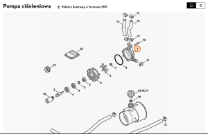 STIHL   Korpus pompy - strona dolna 4241 701 0500
