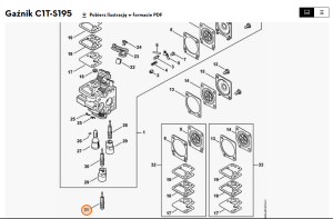 STIHL  Główna śruba regulacyjna 4242 122 6701