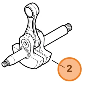 Wał korbowy dmuchaw plecakowych STIHL BR 450