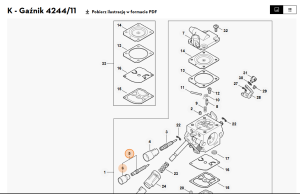 STIHL   Śruba regulacyjna biegu jałowego 4244 120 6800