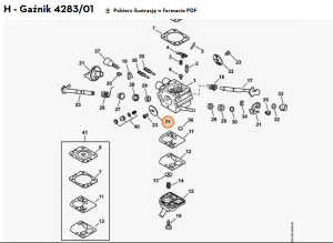 STIHL   Przysłona głównej przepustnicy 4282 121 3300