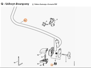 STIHL  Uchwyt rurowy 4282 790 1701