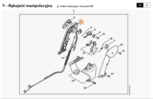 STIHL   Połówka okładziny rękojeści - strona wewnętrzna 4282 791 0810