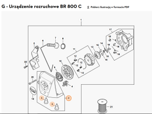 STIHL   Pokrywa urządzenia rozruchowego 4283 190 0420