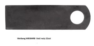 Weibang komplet noży do wertykulatora WB384RB 22szt
