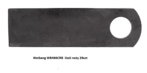 Weibang komplet noży do wertykulatora WB486CRB 28szt