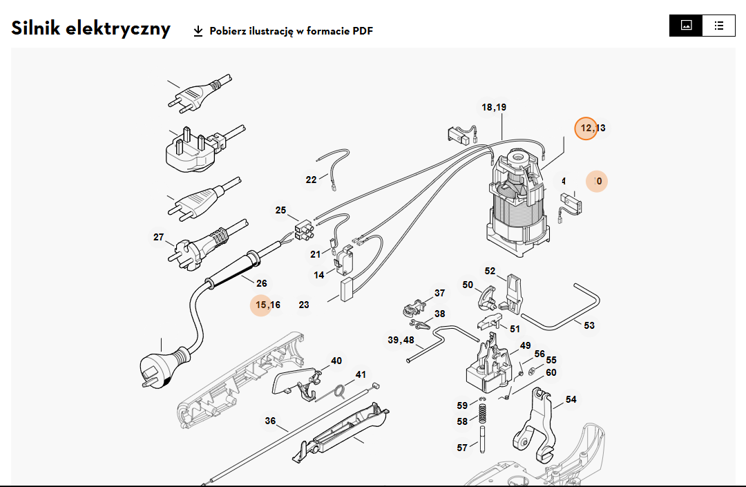 STIHL   Silnik elektryczny 230 V/50 Hz 4812 600 0253