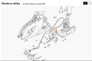 STIHL   Blokada dźwigni przełącznika 4818 435 6300