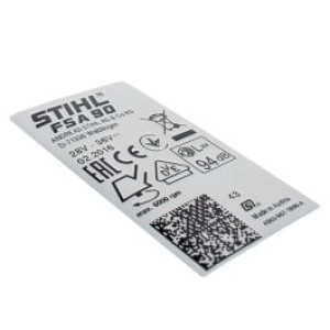 STIHL   Tabliczka informacyjna FSA 90 4863 967 1800