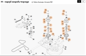 STIHL   Wałek noża kompl. 6160 700 3500