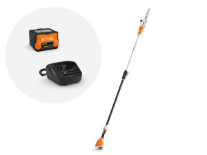 Stihl HTA 50 piła akumulatorowa na wysięgniku zestaw akumulator AK 20 i ładowarka