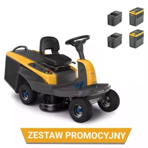 Stiga Zestaw promocyjny Traktor akumulatorowy Swift 372e 2x7,5 Ah + 2x5 Ah + ładowarka
