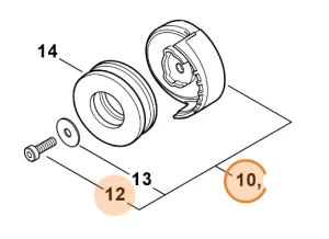 Tarcza zataczająca myjki STIHL RE 130 PLUS