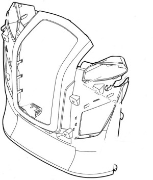 STIHL   pokrywa silnika, część przednia 6170 706 9911