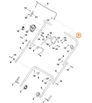 STIHL   Górna część uchwytu kierującego 6291 780 3000