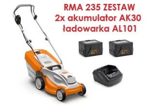 STIHL RMA 235 kosiarka akumulatorowa zestaw 2 x AK 30 i ładowarka AL 101