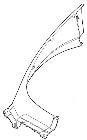STIHL   Błotnik prawy 6170 706 6015