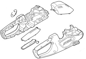STIHL  Korpus rękojeści HA08 790 1002