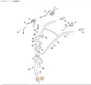STIHL Glebogryzarka spalinowa MH445.0  odbój gumowy 6241 716 4605